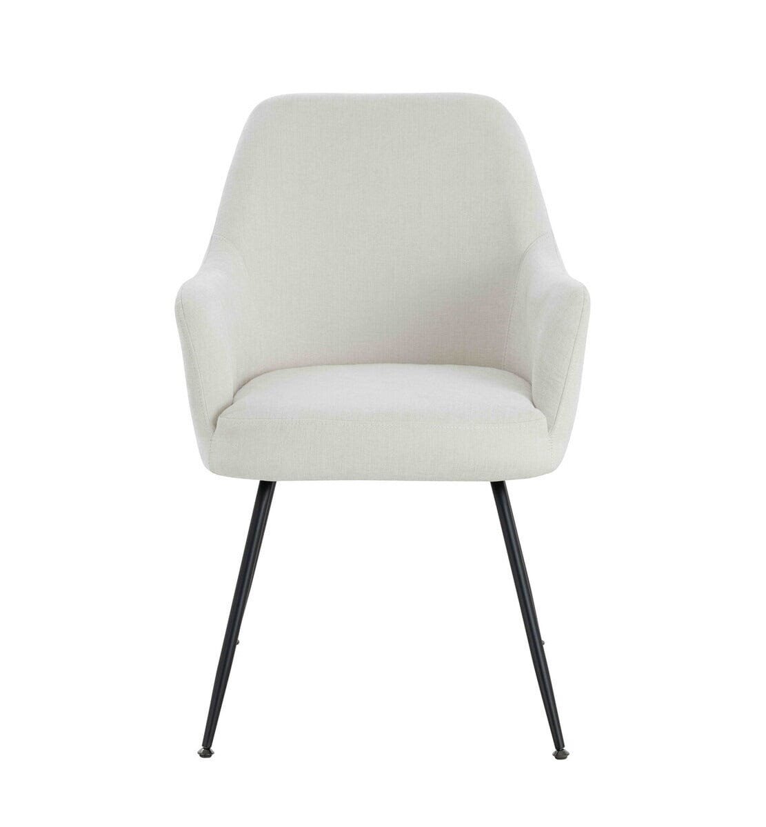 Liza Cream Textured Dining Chairs - Set of 2