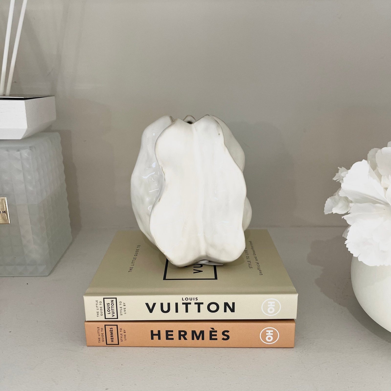 Lorelei Mini Cream Decorative Ceramic Vase