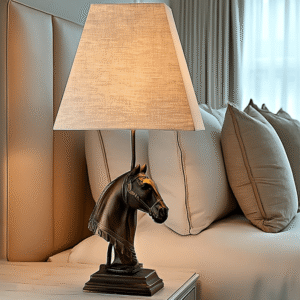 Lottie Bronze Horse Decorative Table Lamp