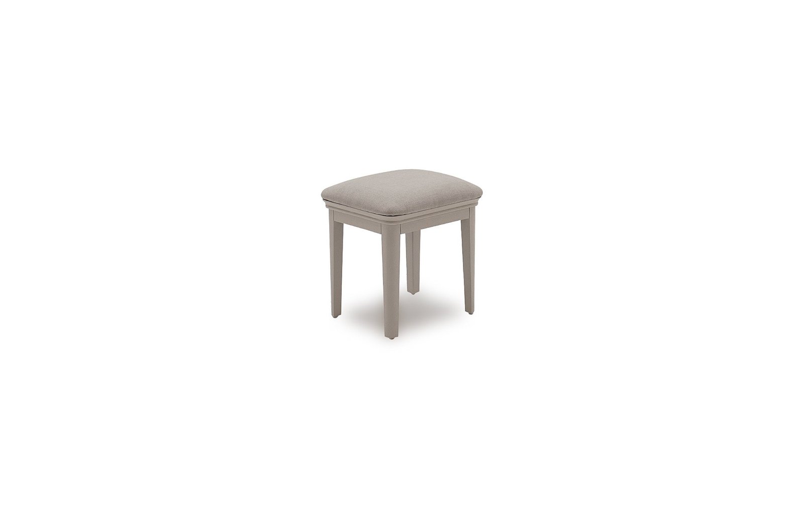 Louvre Taupe Upholstered Stool