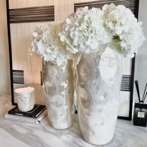 Lucienne Large Pearlescent Abstract Decorative Vase
