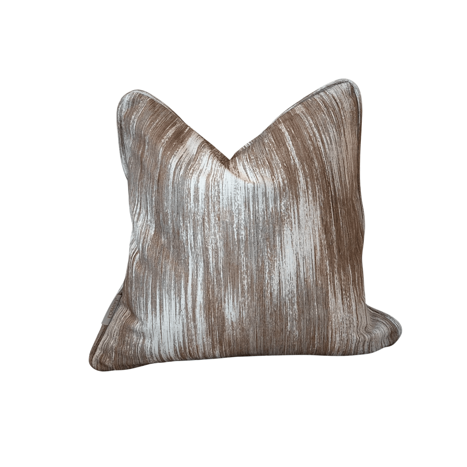Marat Copper & Cream Abstract Patterned Cushion- 50x50cm
