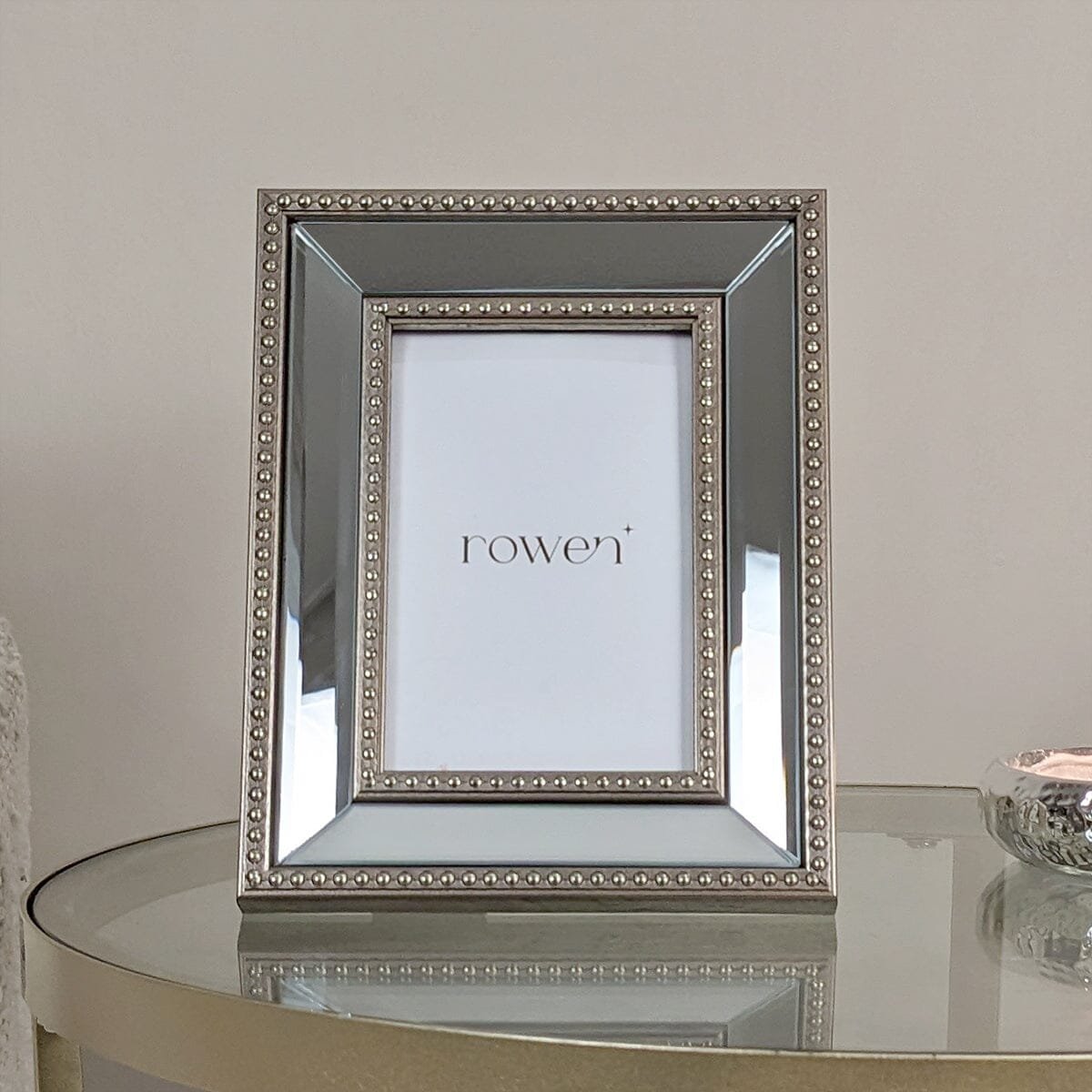 Marina Gold & Mirrored Photo Frame - 4x6"