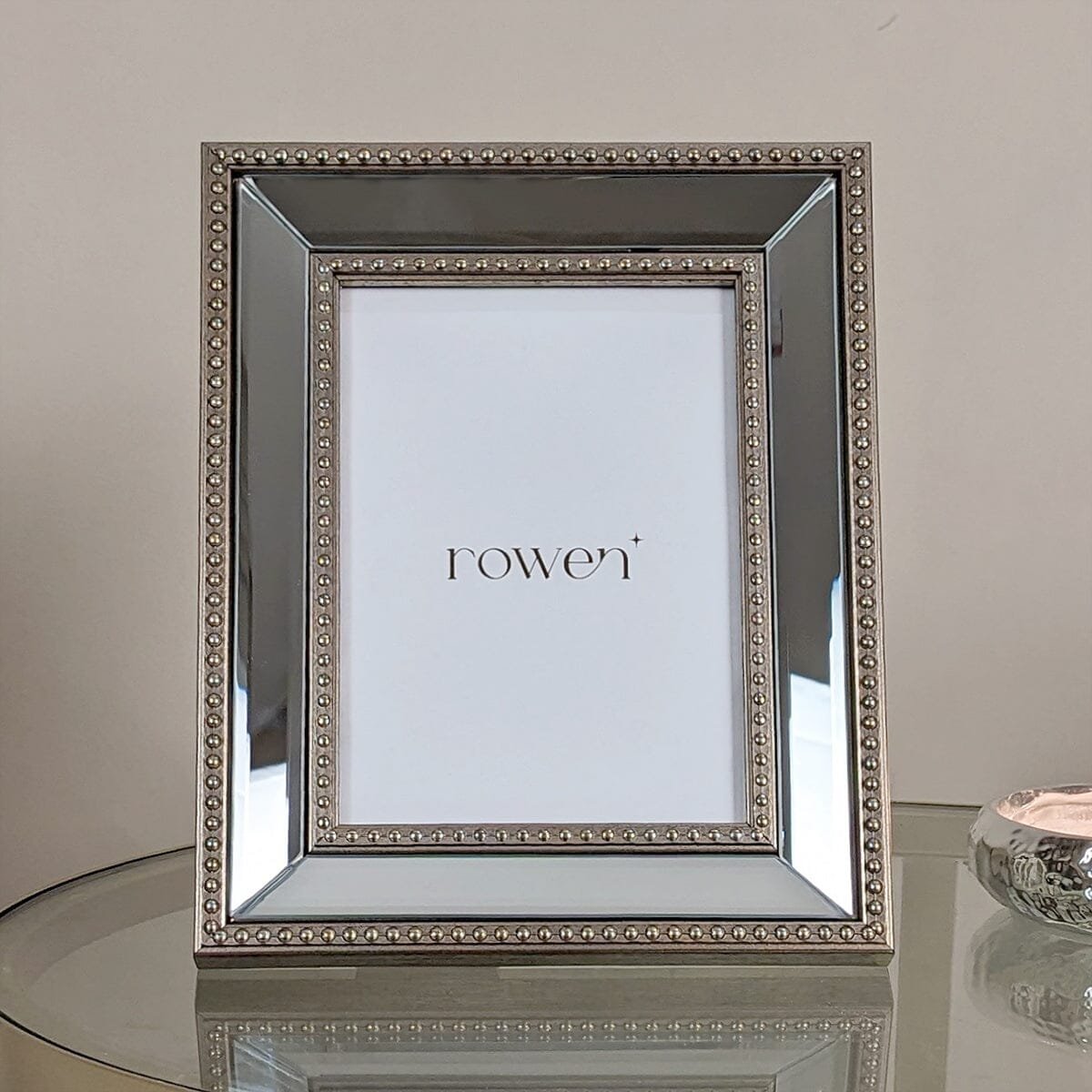 Marina Gold & Mirrored Photo Frame - 5x7"
