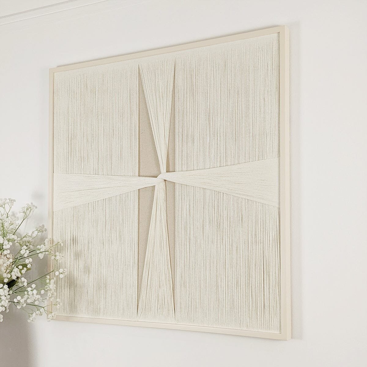 Maris Taupe & Cream Woven Knot Wall Art