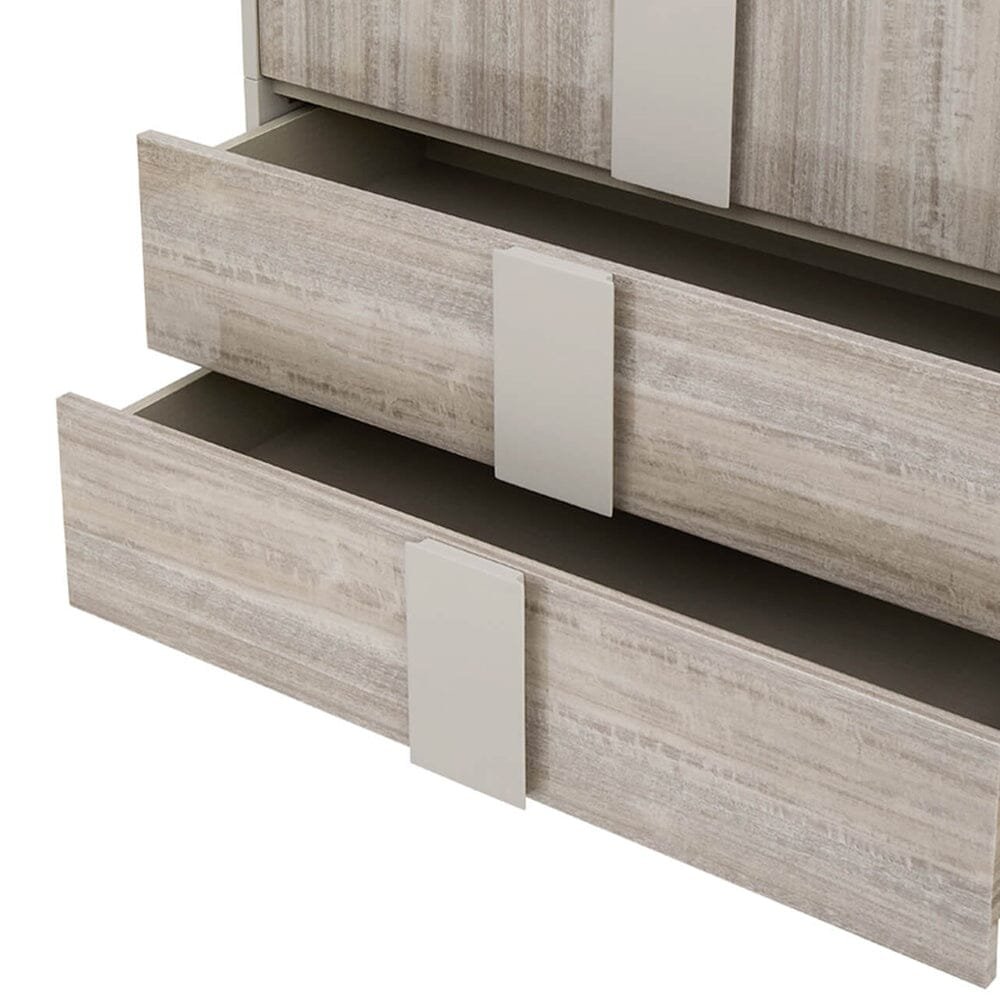 Maya Luxury Greige 2 Door 2 Drawer Wardrobe