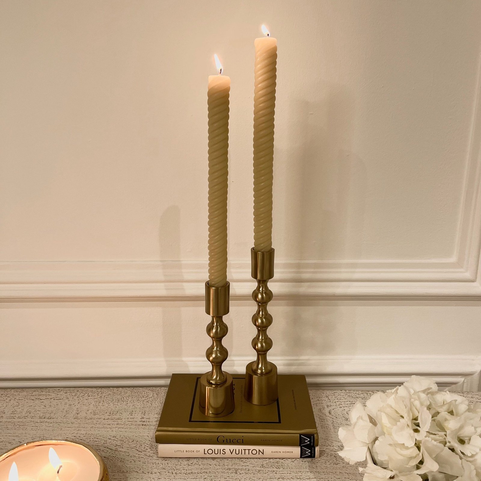 Micaela Mini Gold Decorative Candlestick Holder