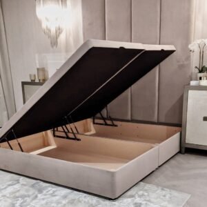 Mink Velvet Ottoman Divan Bed Base