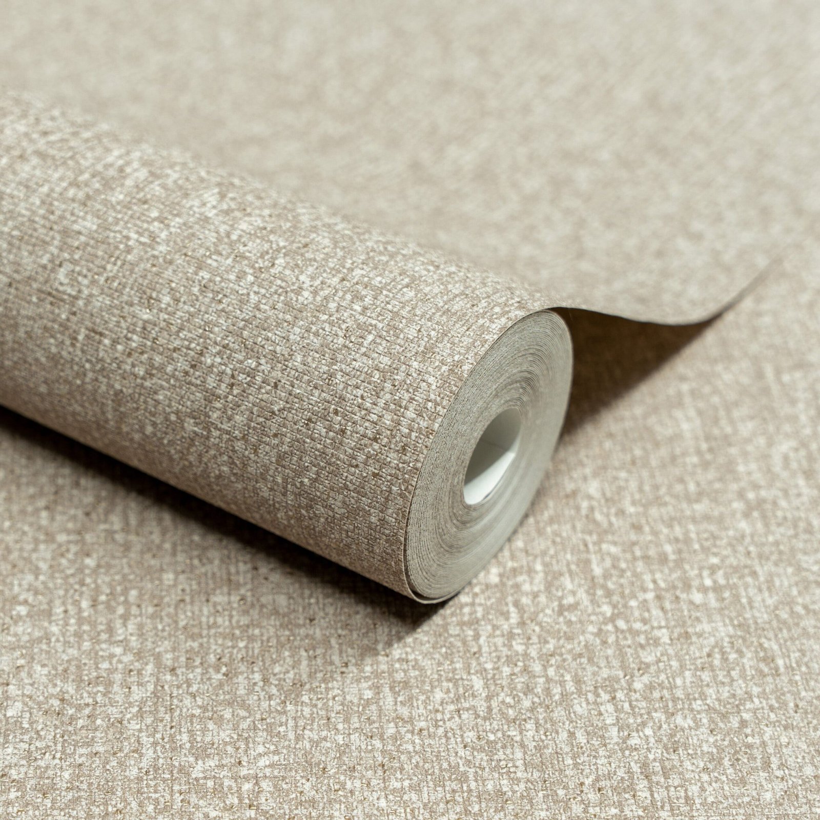 Monaco Taupe Crosshatched Wallpaper