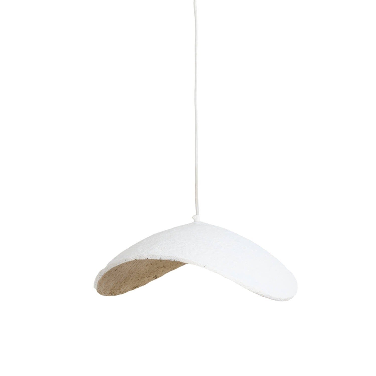 Montrose Cream & Antique Brass Organic Ceiling Light