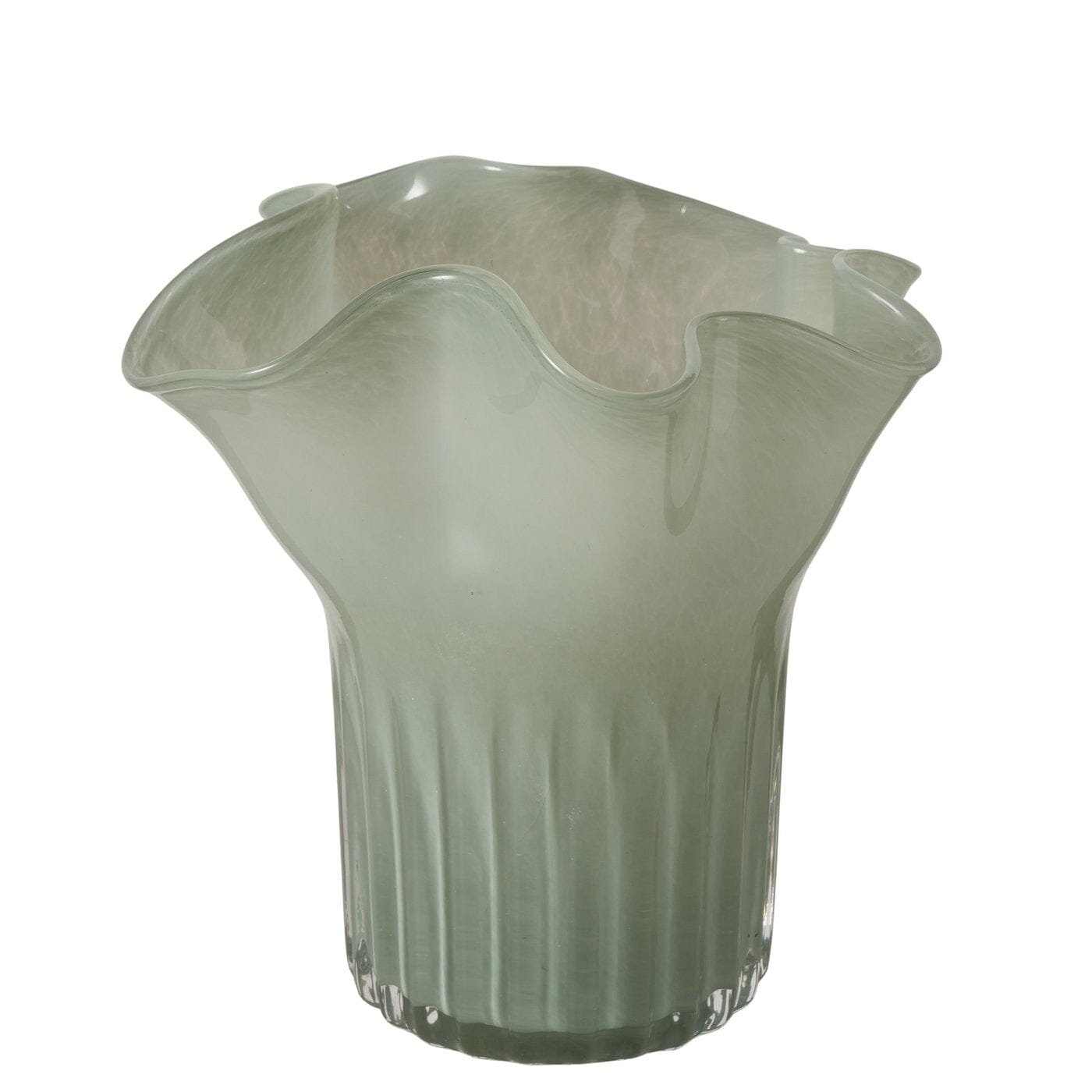 Moss Light Green Glass Decorative Vase