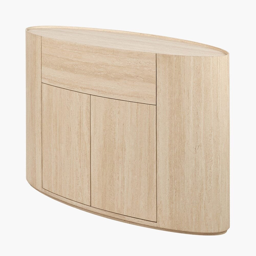 Moxin Travertine Effect 2 Door Sideboard