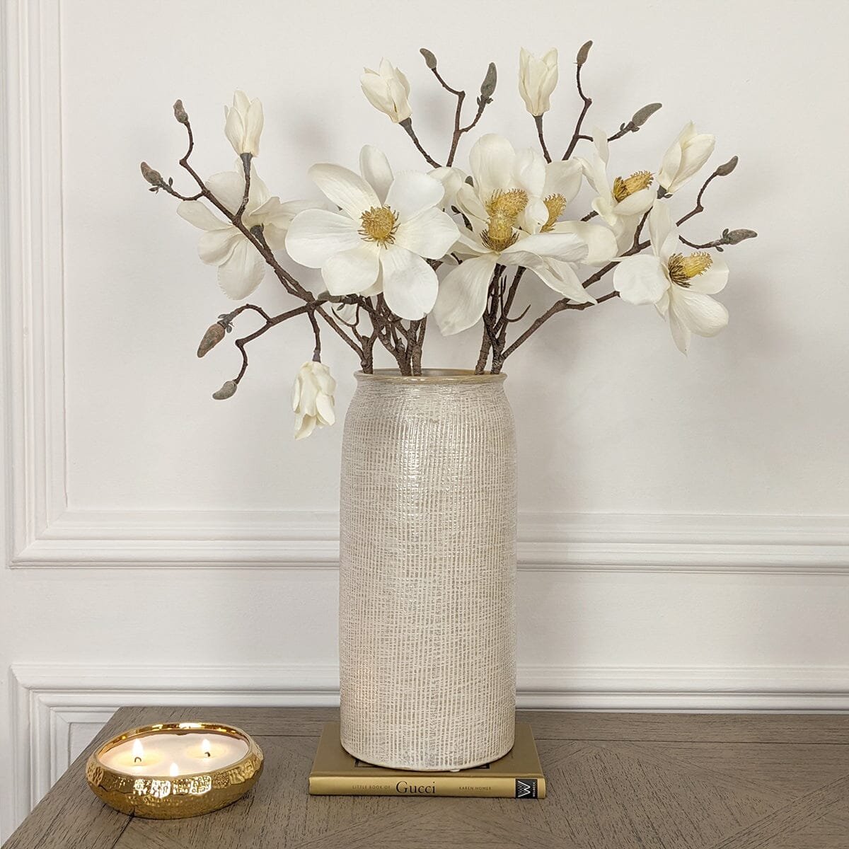 Mystic Large Textured Neutral Vase
