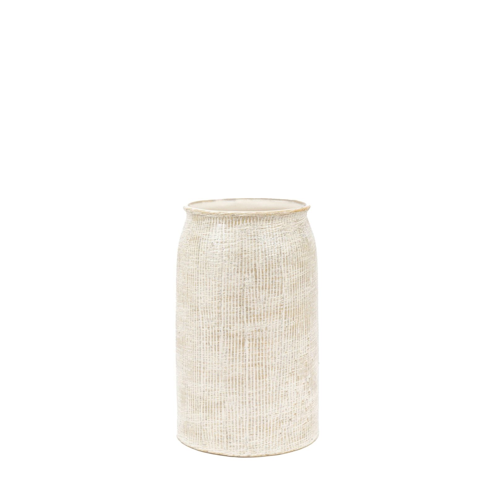 Mystic Medium Textured Neutral Vase