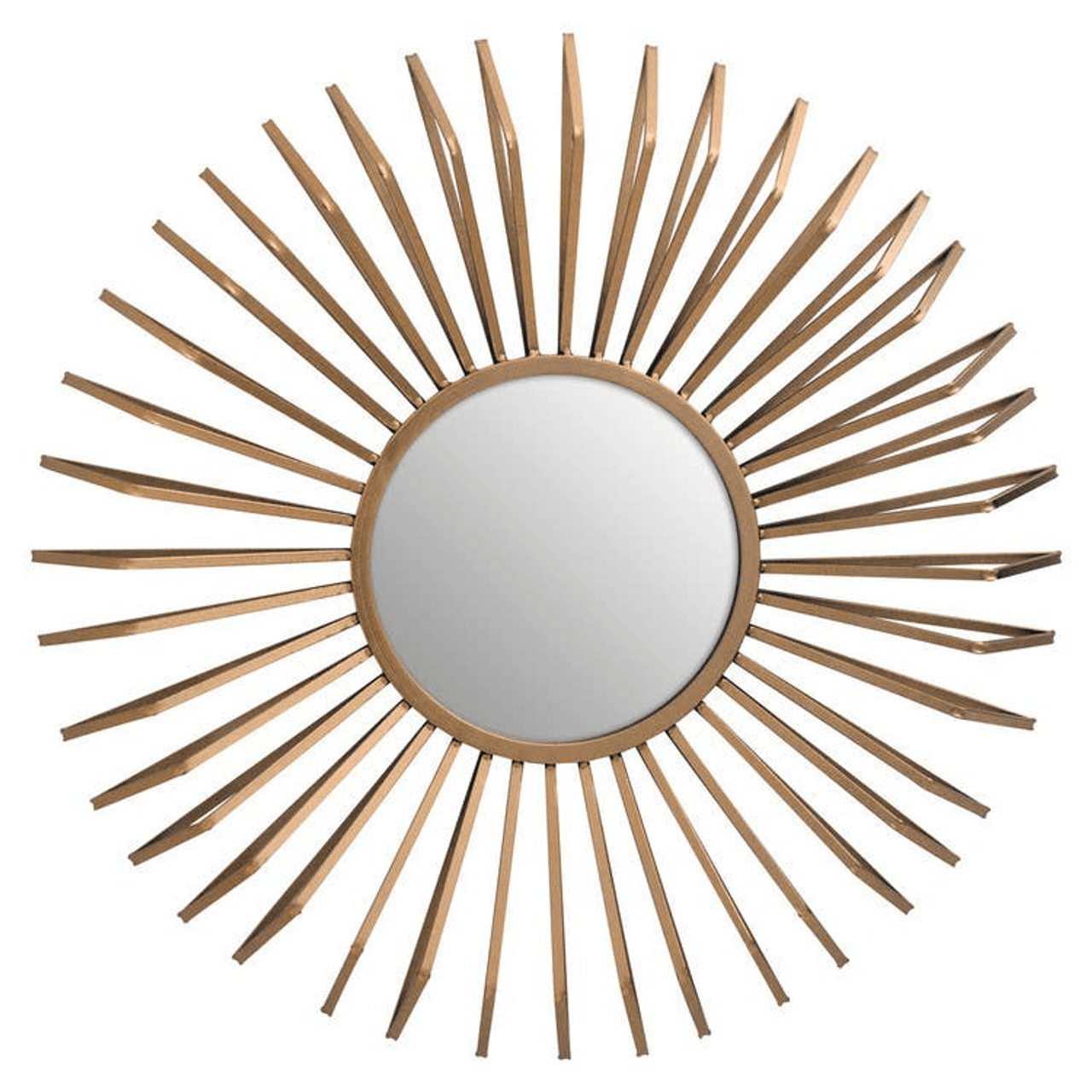 Nahanni Gold 3D Sunburst Decorative Wall Mirror
