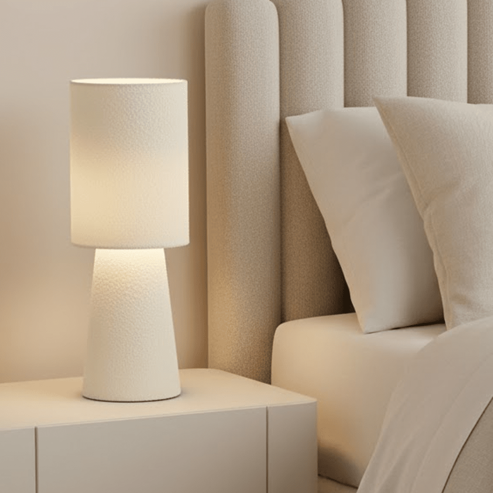 Nellie Cream Boucle Table Lamp