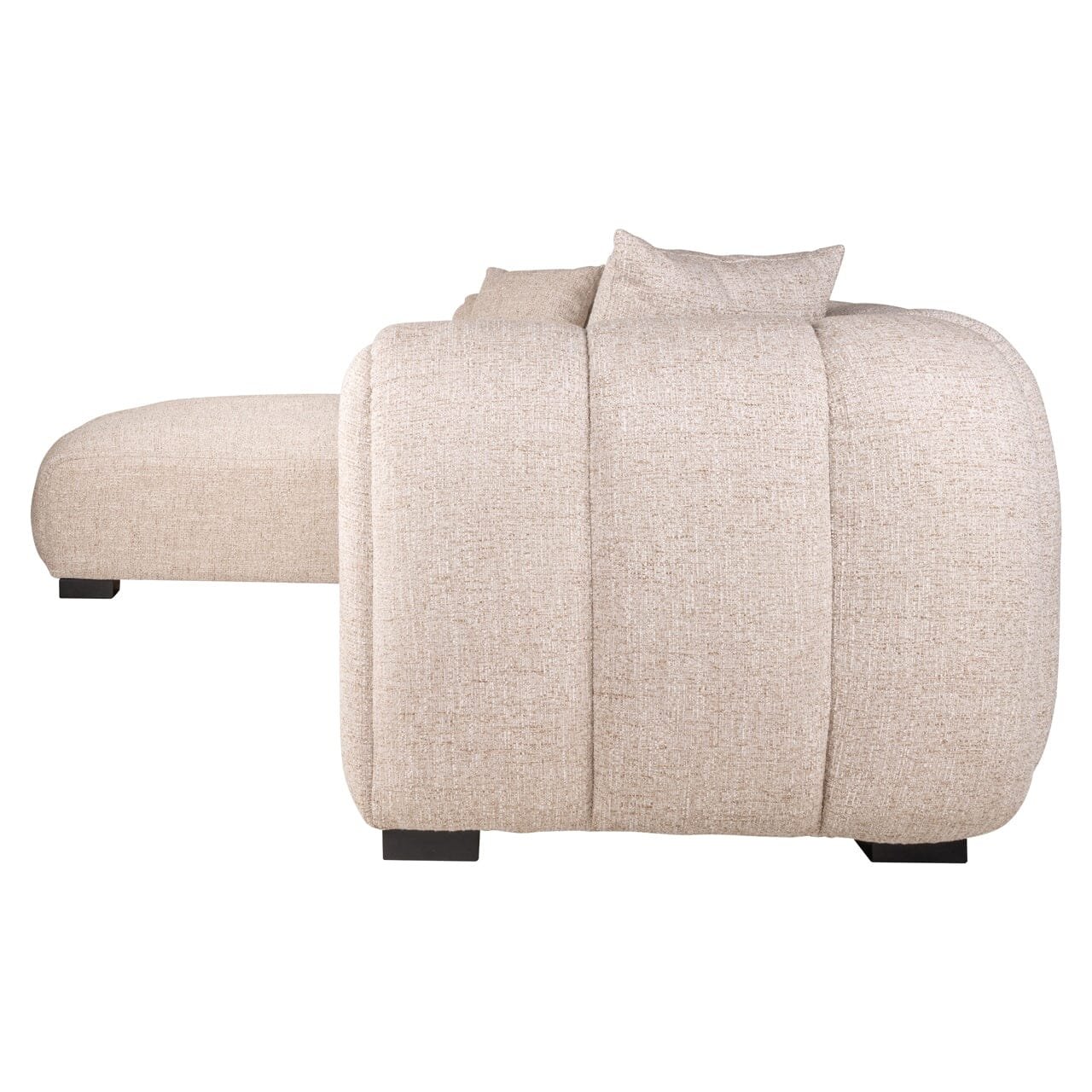 Neo Cream Tweed Left Hand Facing Chaise End Sofa