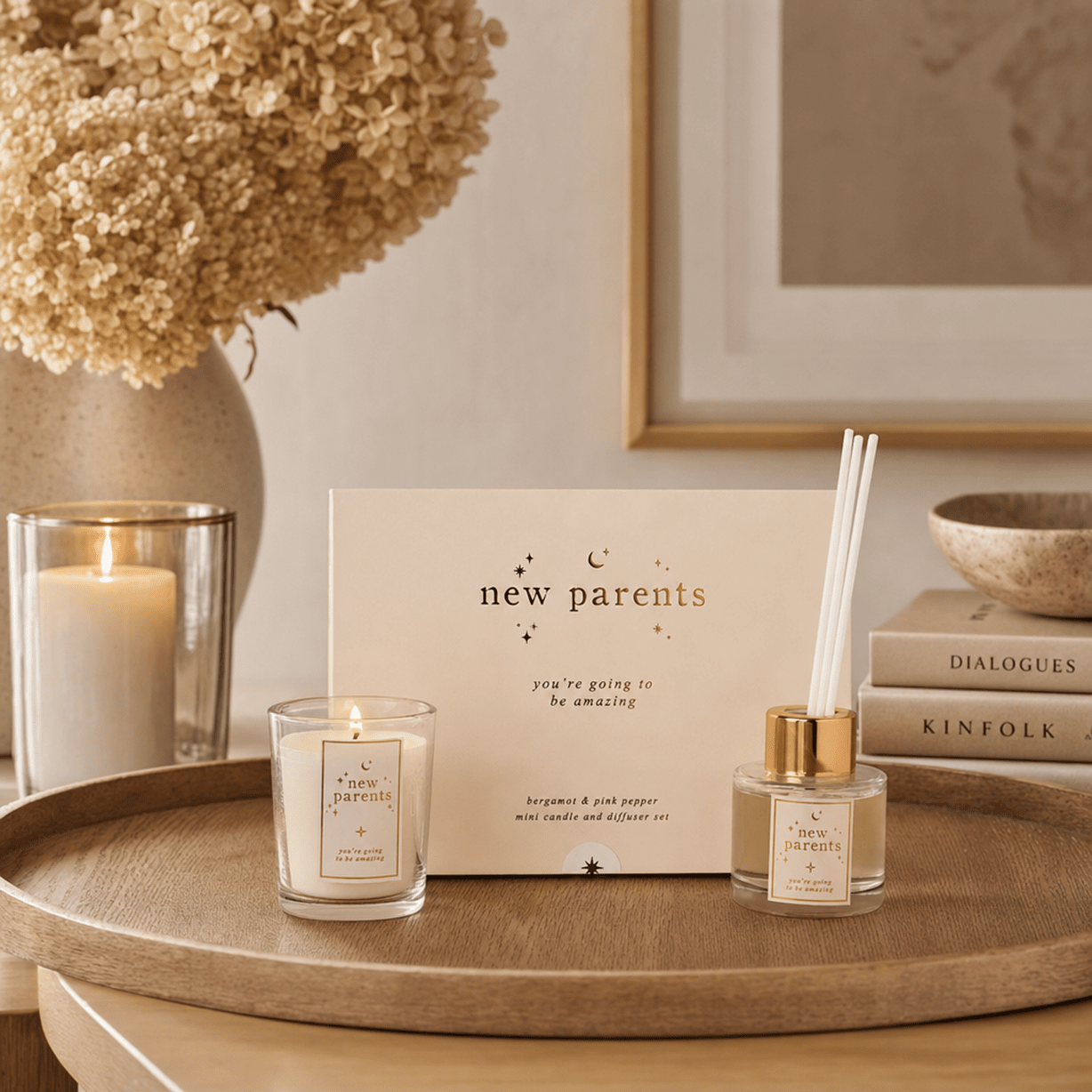 New Parents Mini Candle & Diffuser Gift Set