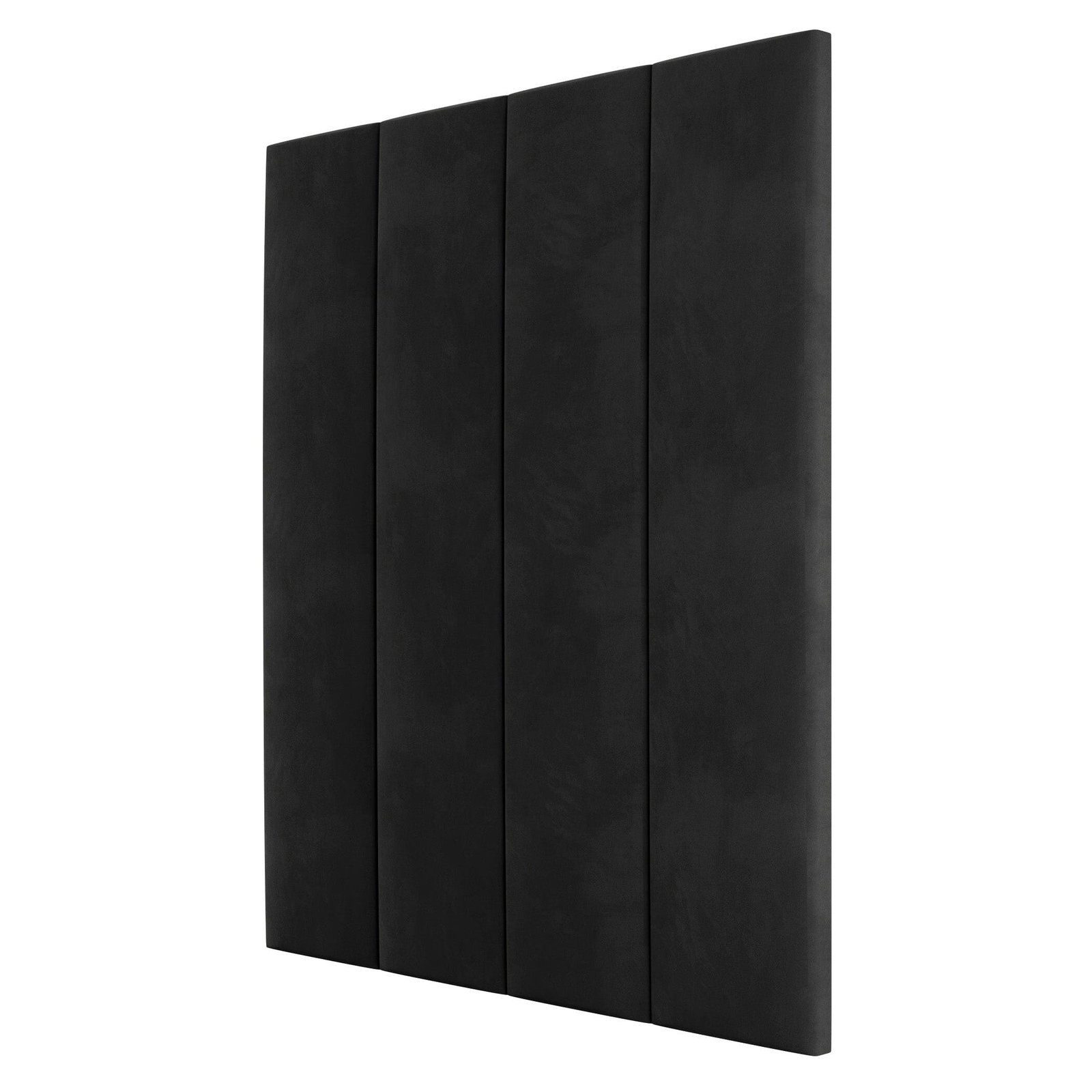 Noir Black Velvet Individual Wall Mounted Headboard Panel - 45cm