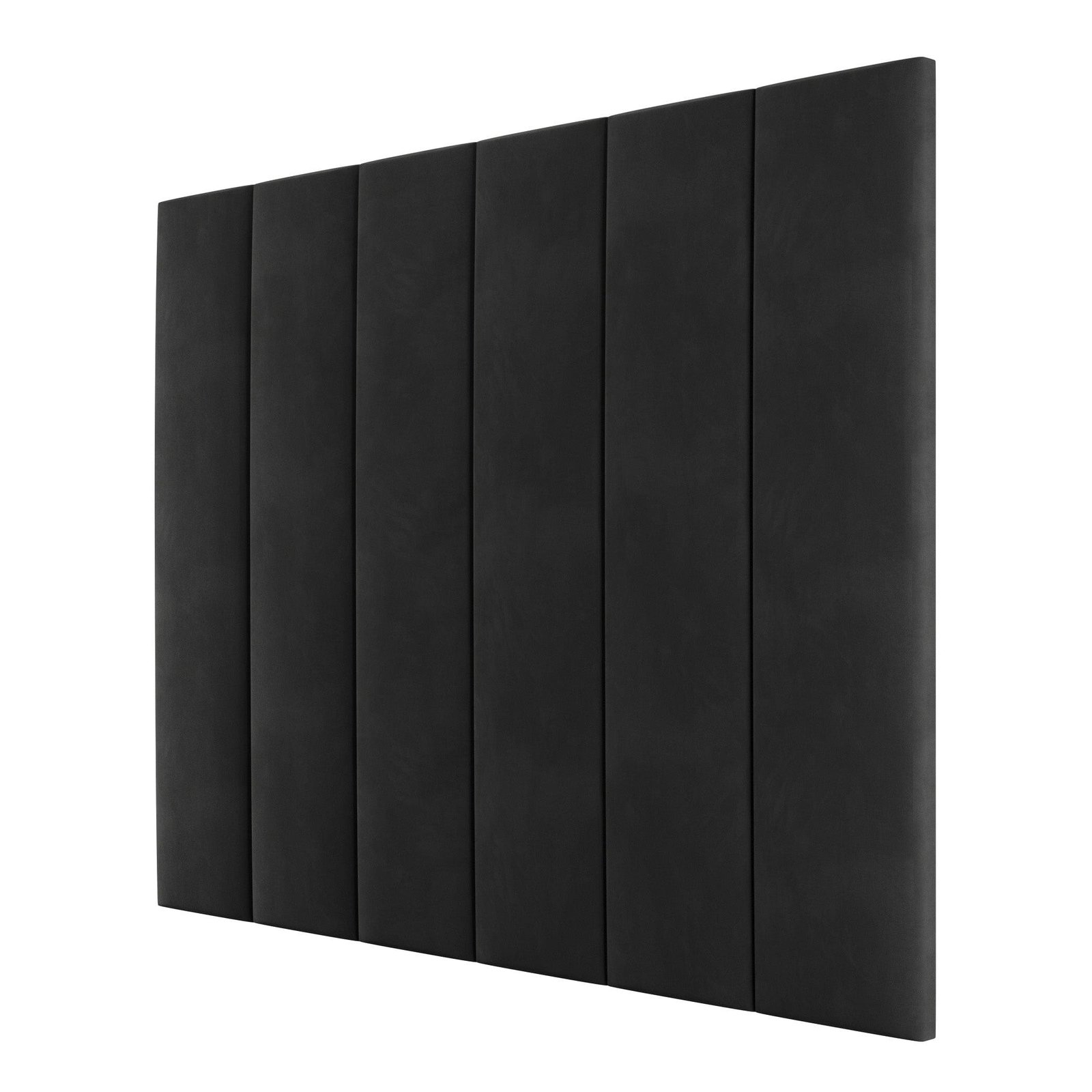 Noir Black Velvet Individual Wall Mounted Headboard Panel - 45cm