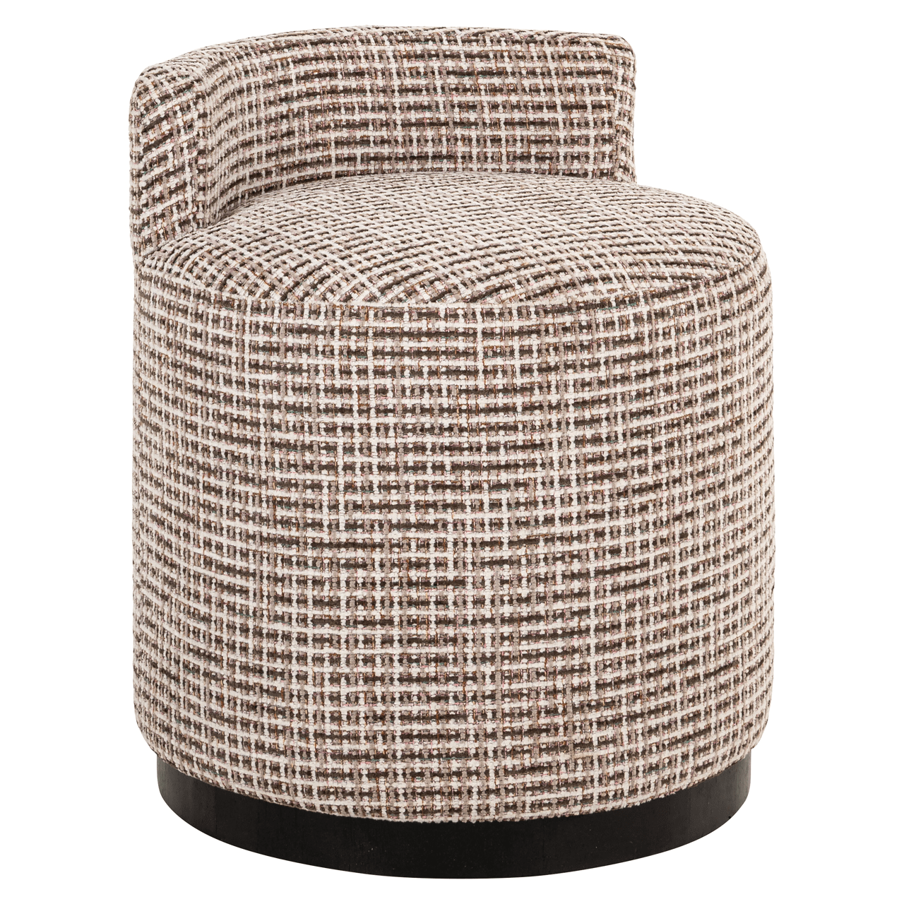 Novah Neutral Textured Accent Stool