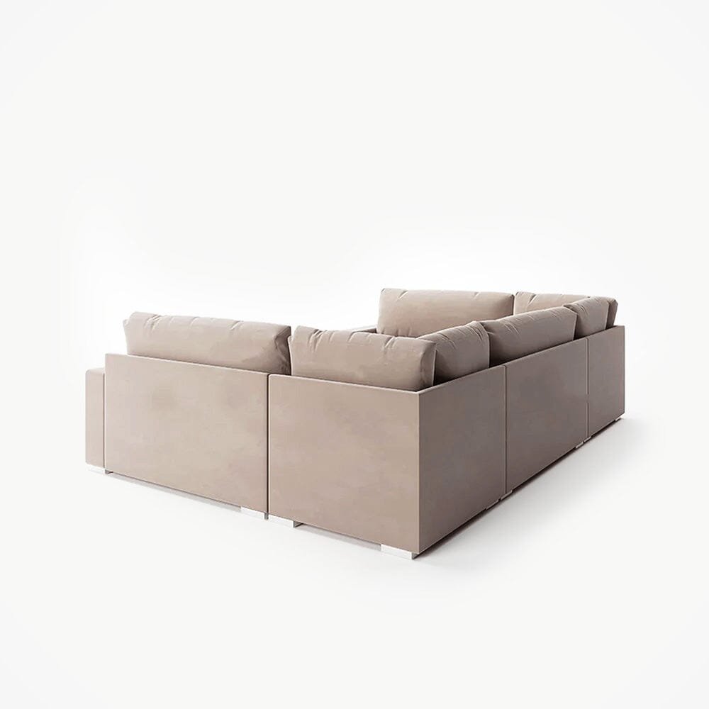 Olivia Mink Premium Large U-Shaped Sofa