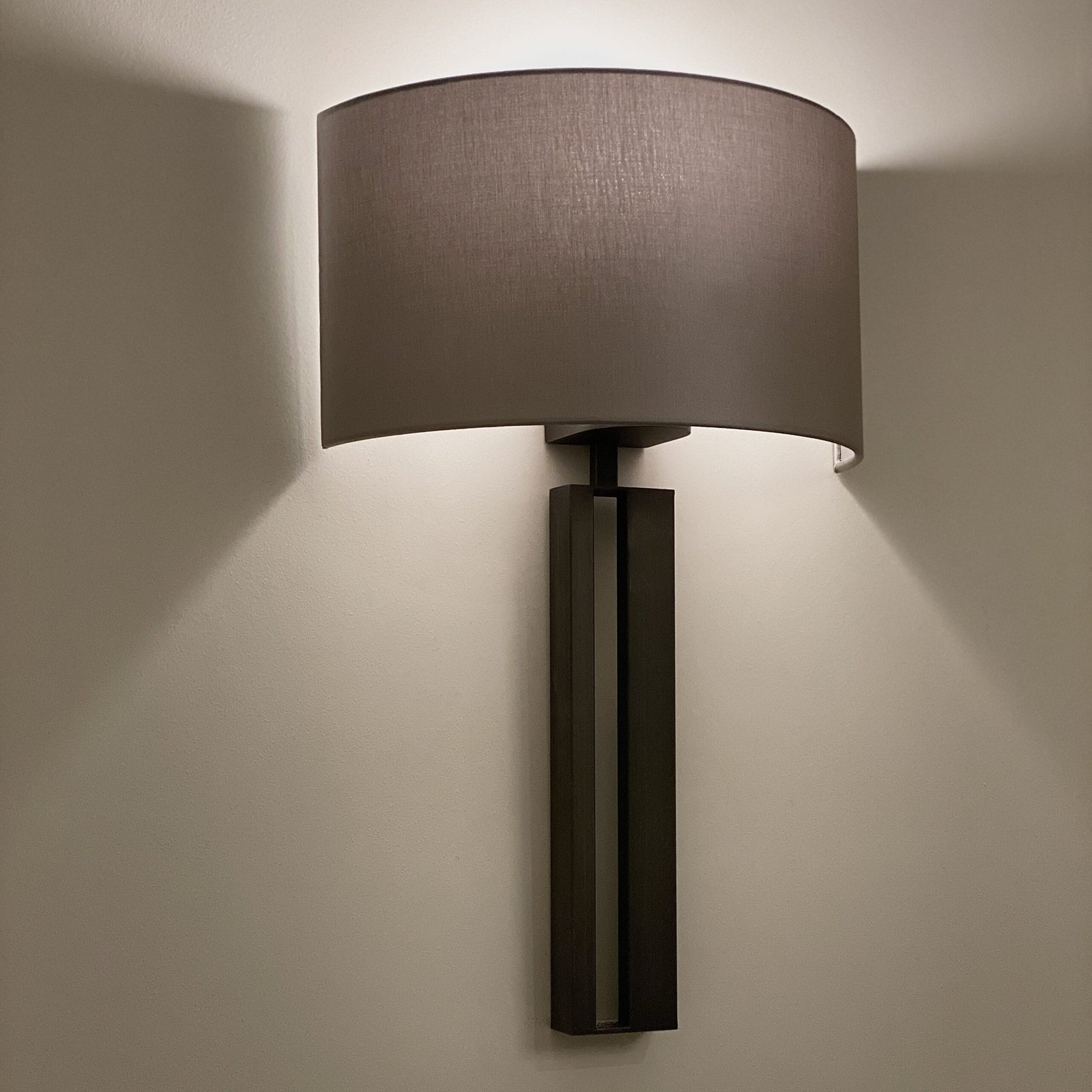 Oralie Matte Brass Large Wall Light - Mink Shade