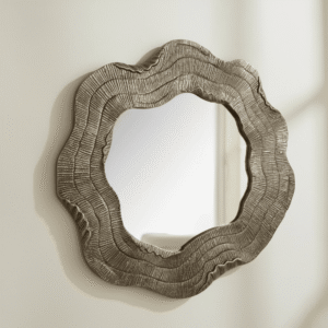 Orielle Gold Abstract Mirror