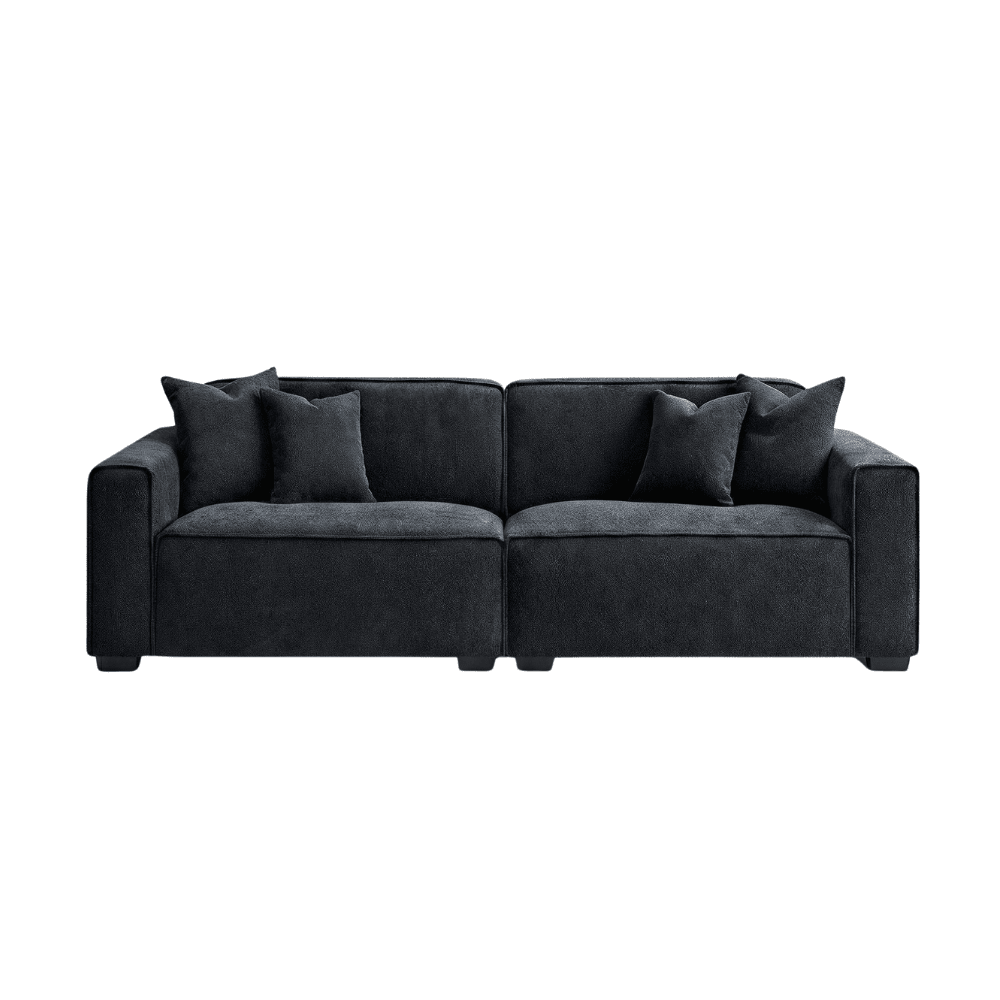 Ottilie Midnight Boucle 3 Seater Sofa