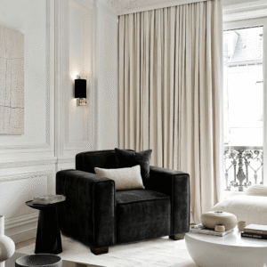 Ottilie Midnight Boucle Armchair