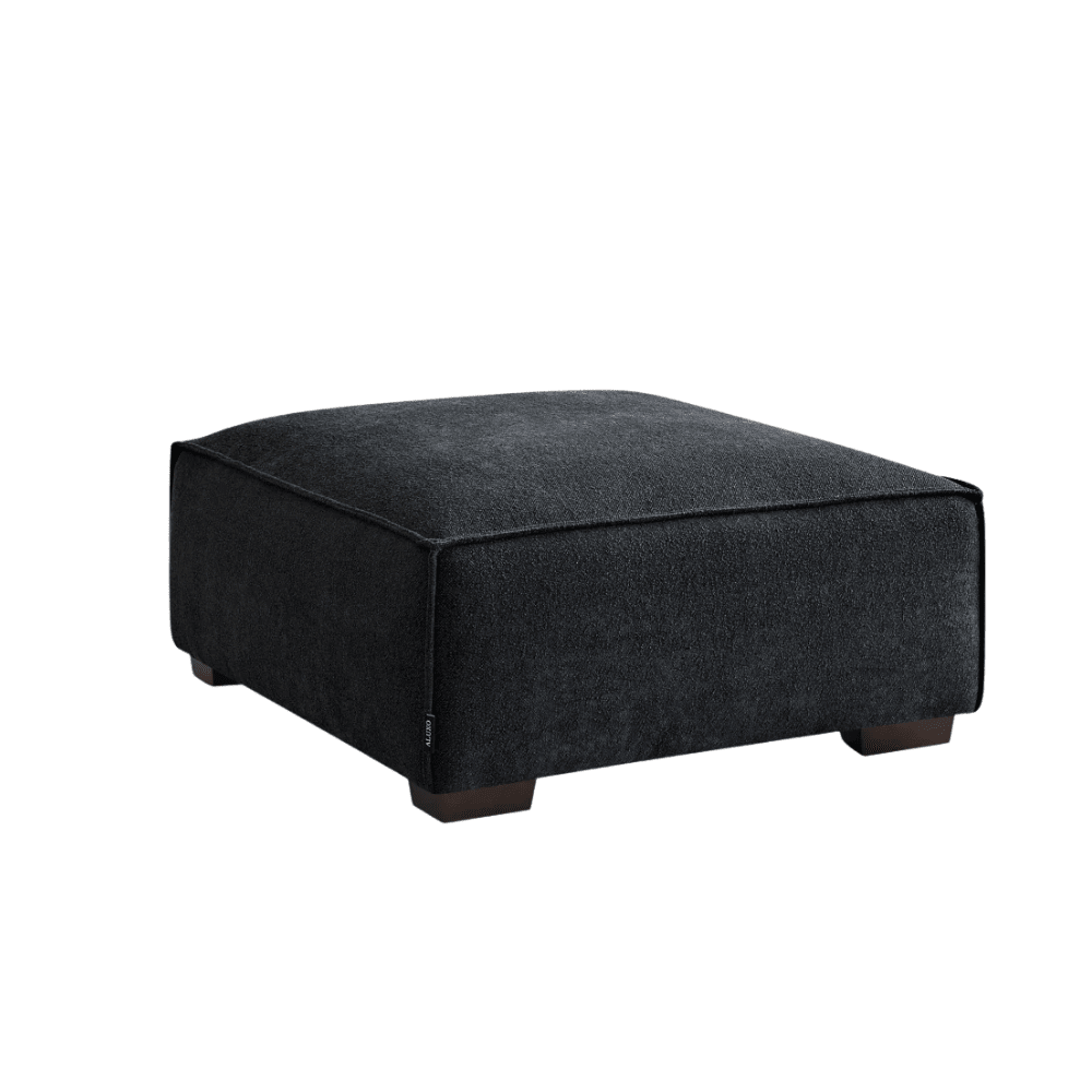 Ottilie Midnight Boucle Footstool