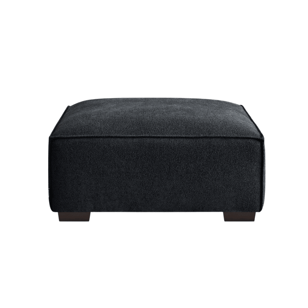 Ottilie Midnight Boucle Footstool