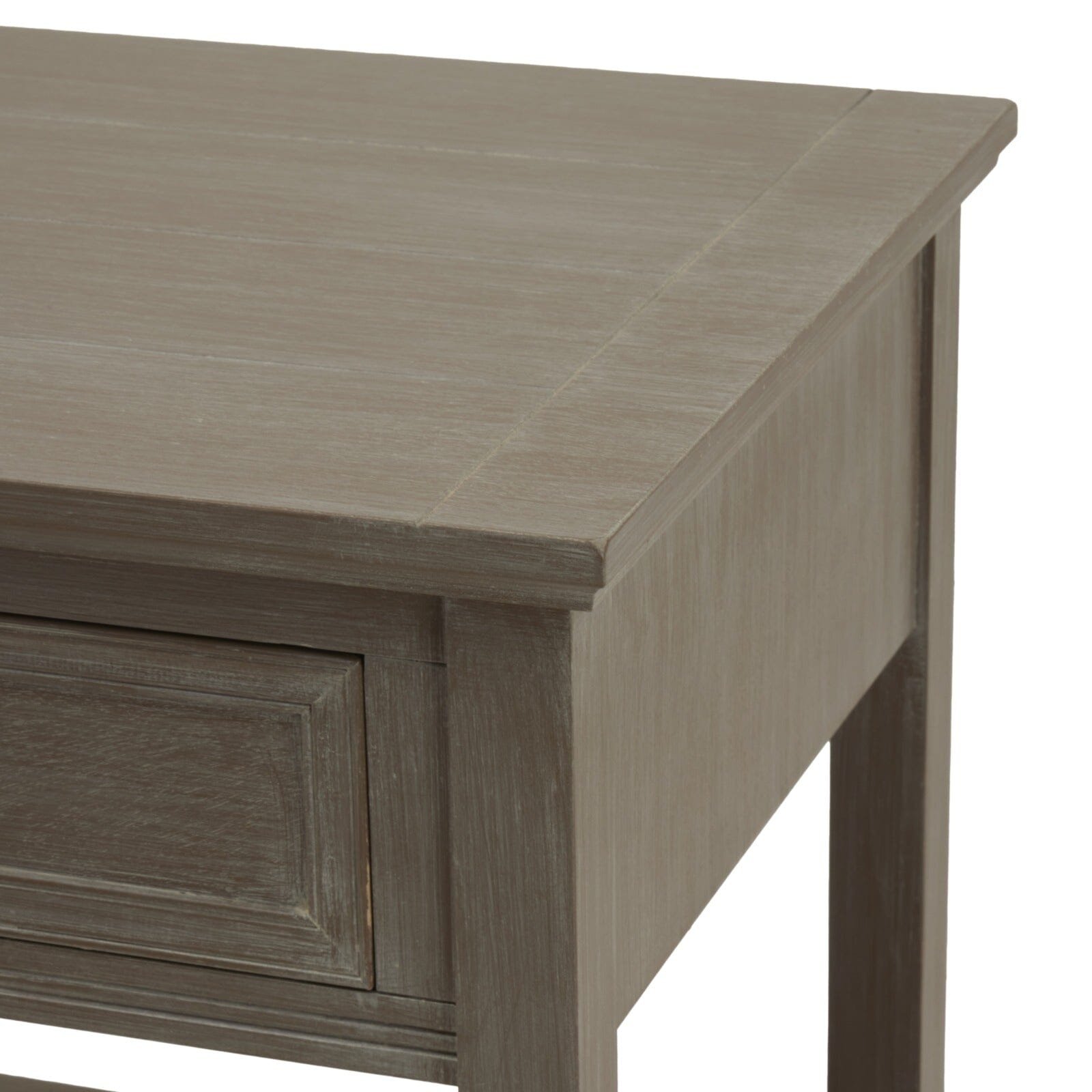 Palma Grey Washed Wood 1 Drawer Side Table