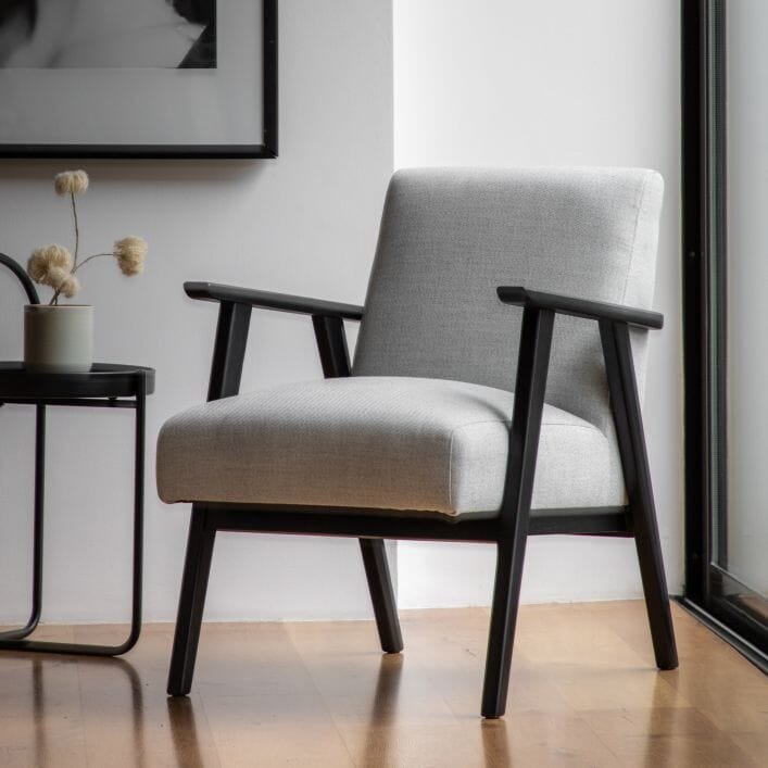 Paquin Black & Stone Armchair