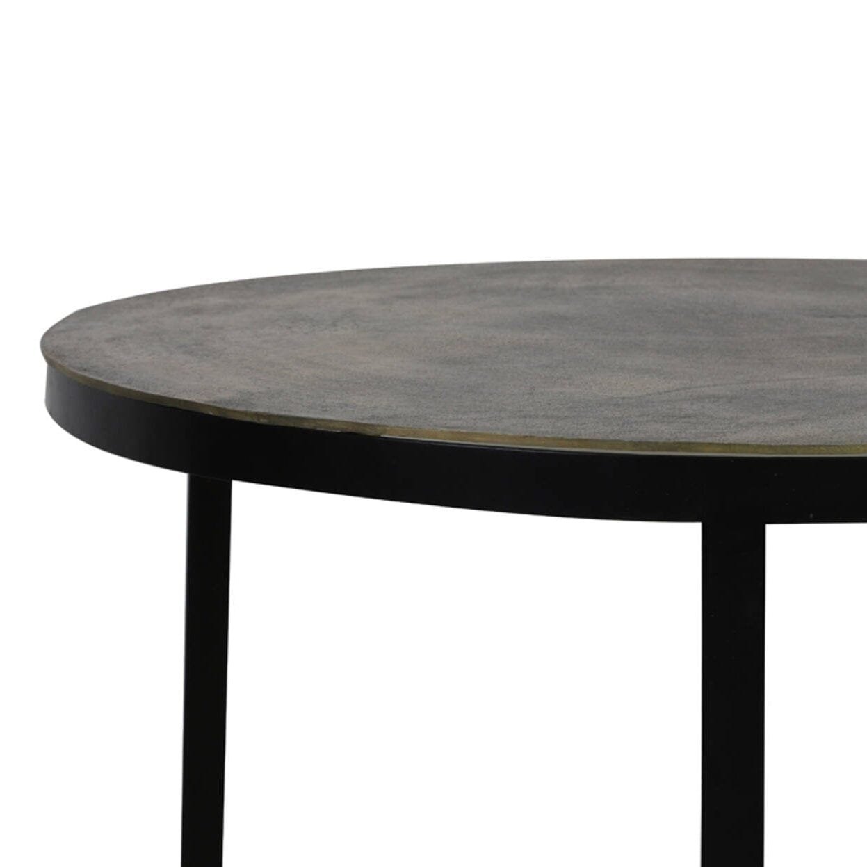 Pemberley Black & Antique Bronze Nested Coffee Tables