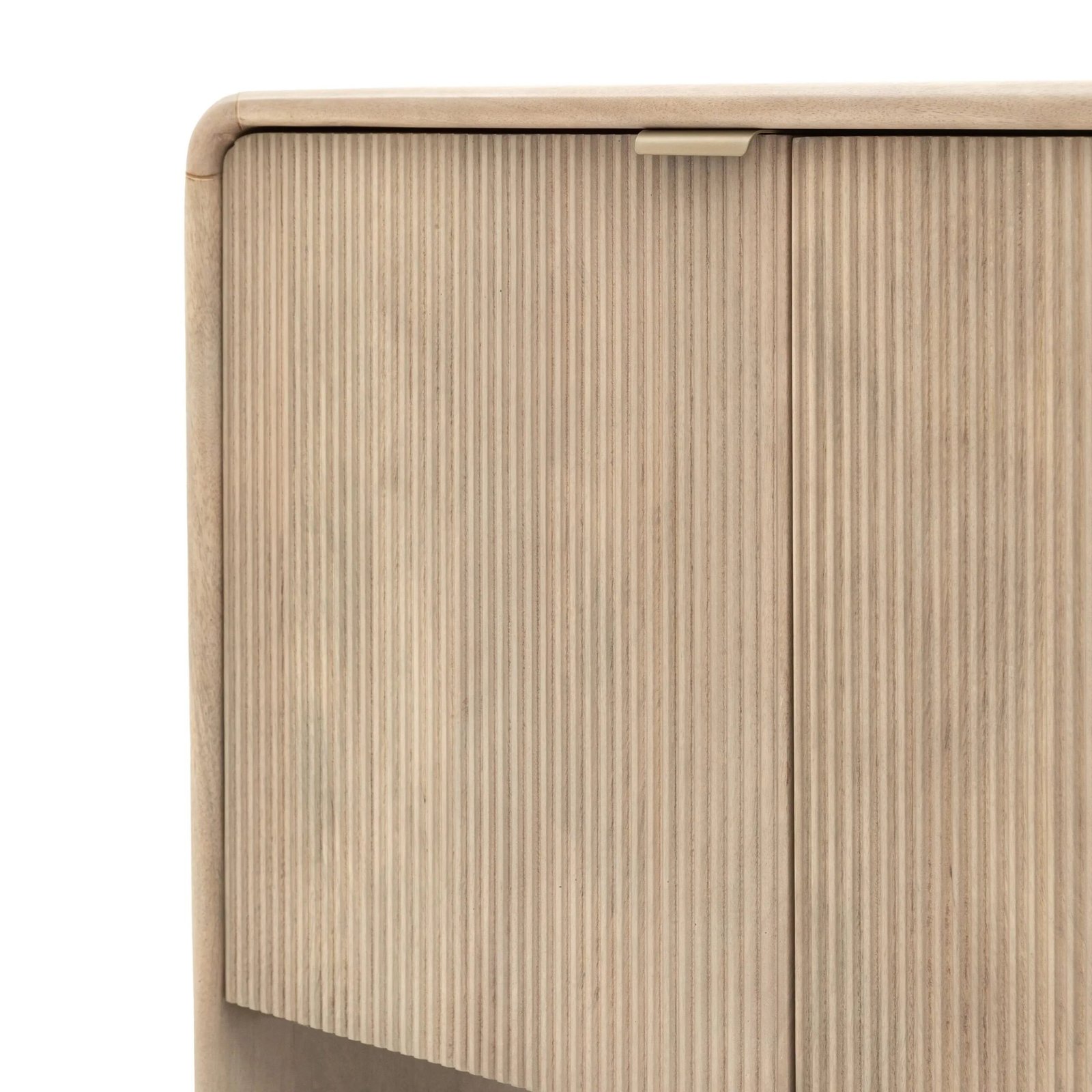 Penelope Luxury Ribbed Wooden 3 Door Sideboard