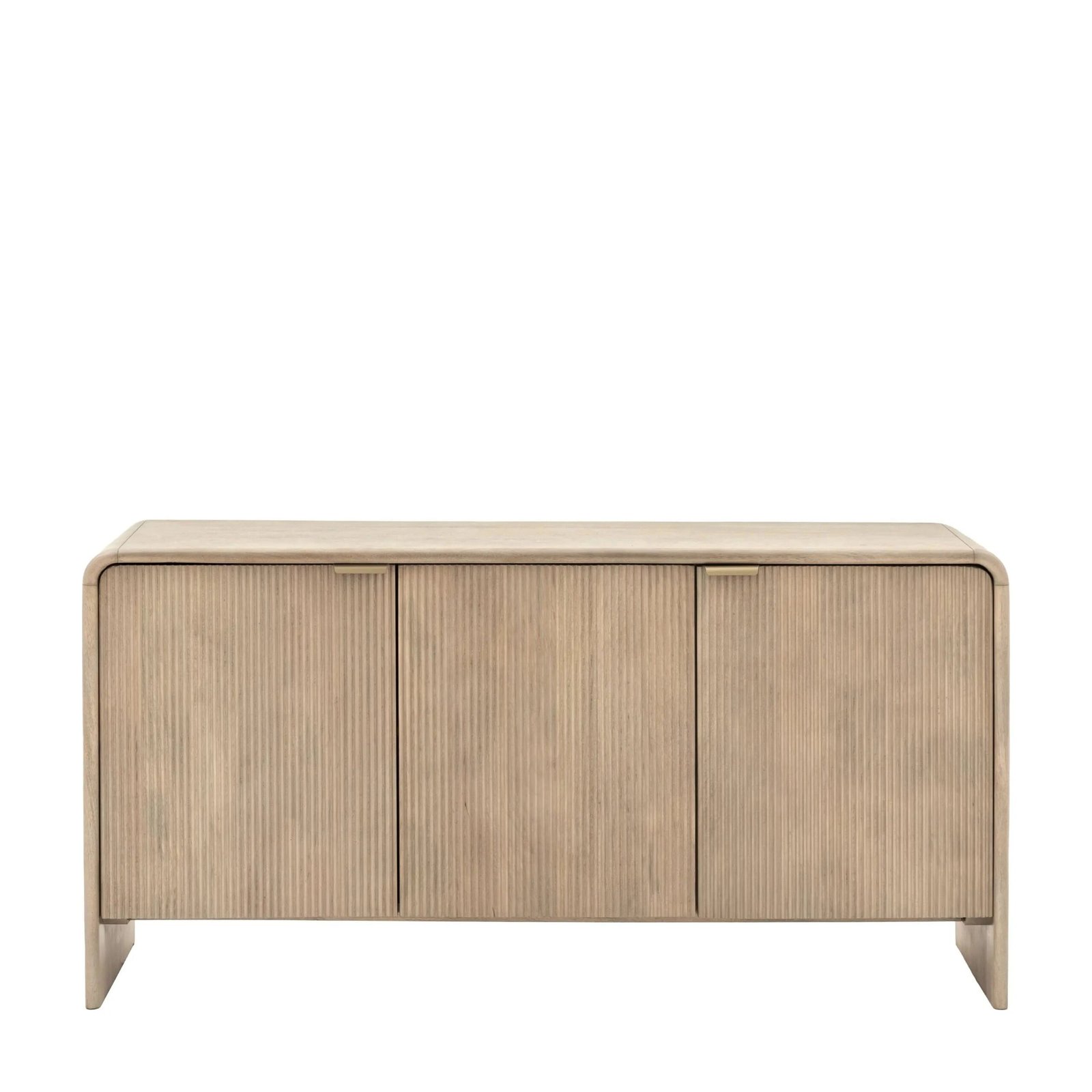 Penelope Luxury Ribbed Wooden 3 Door Sideboard