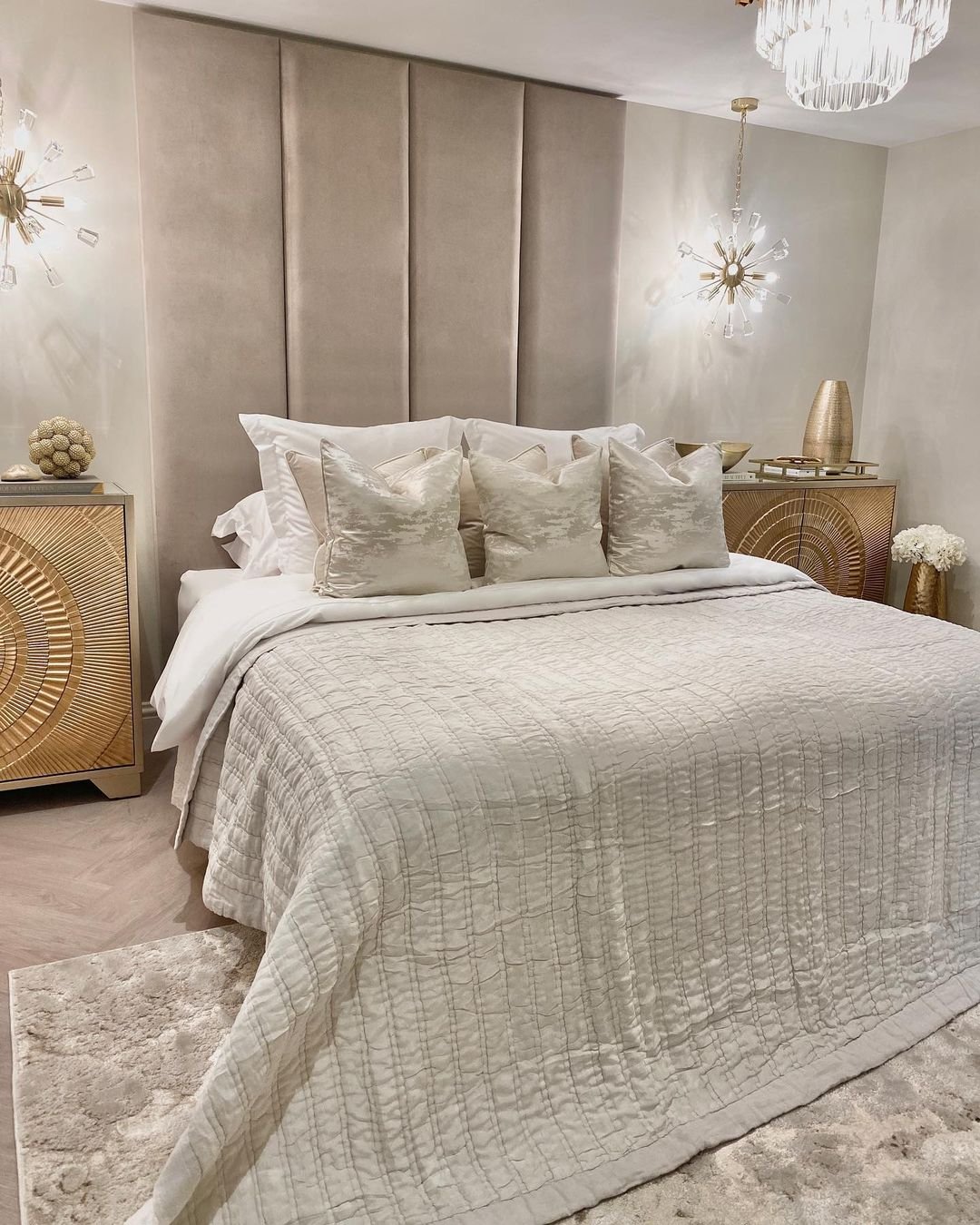 Mink Velvet Individual Headboard Panel - 45cm