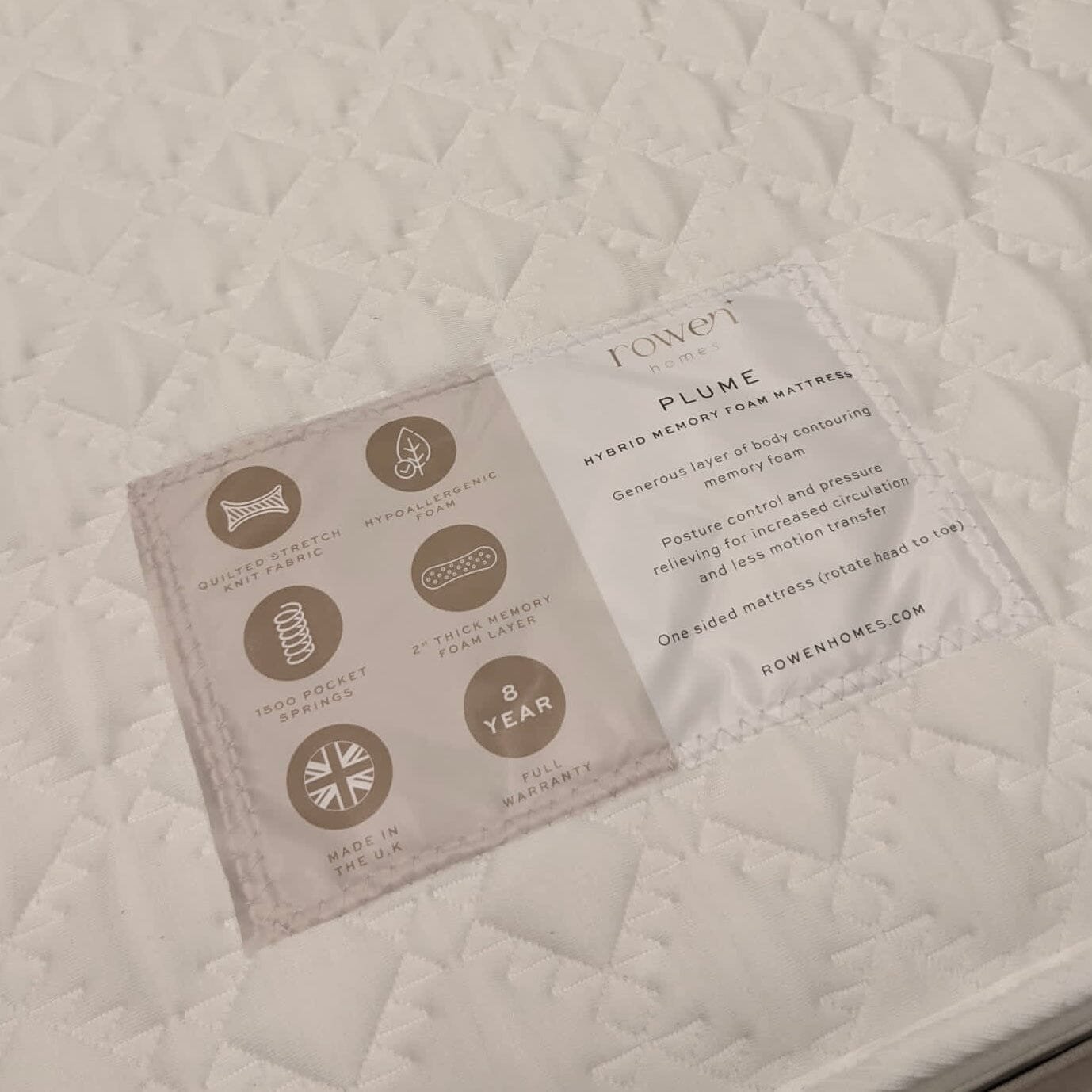 Plume Hybrid Memory Foam Mattress