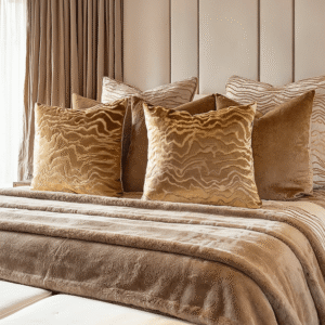 Polter Amber Velvet Pattern Cushion- 50x50cm