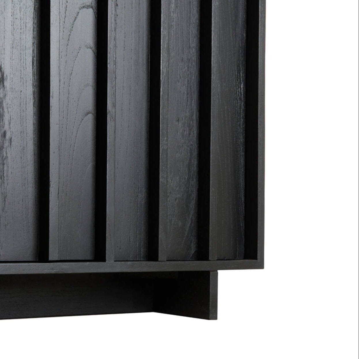 Portia Black Wooden Tall Cabinet