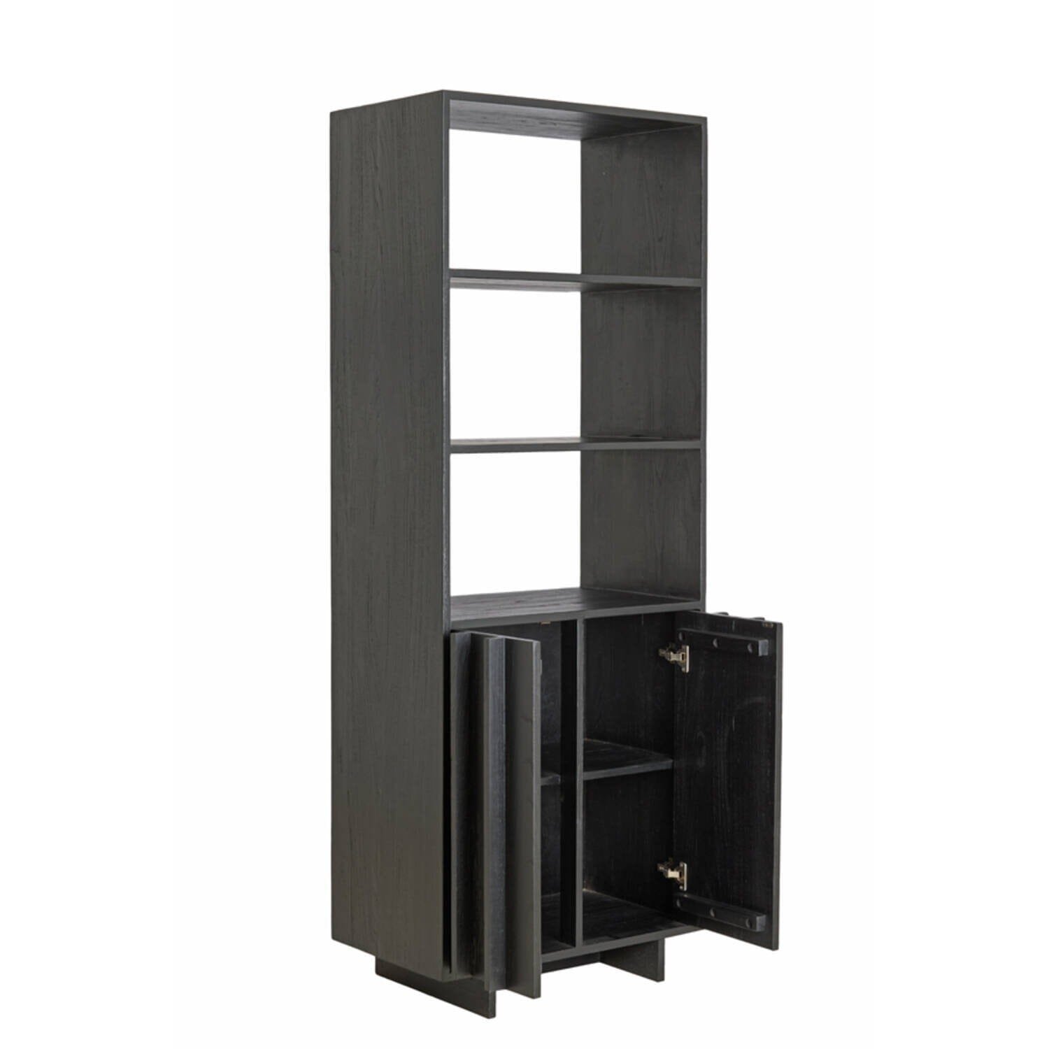 Portia Black Wooden Tall Cabinet