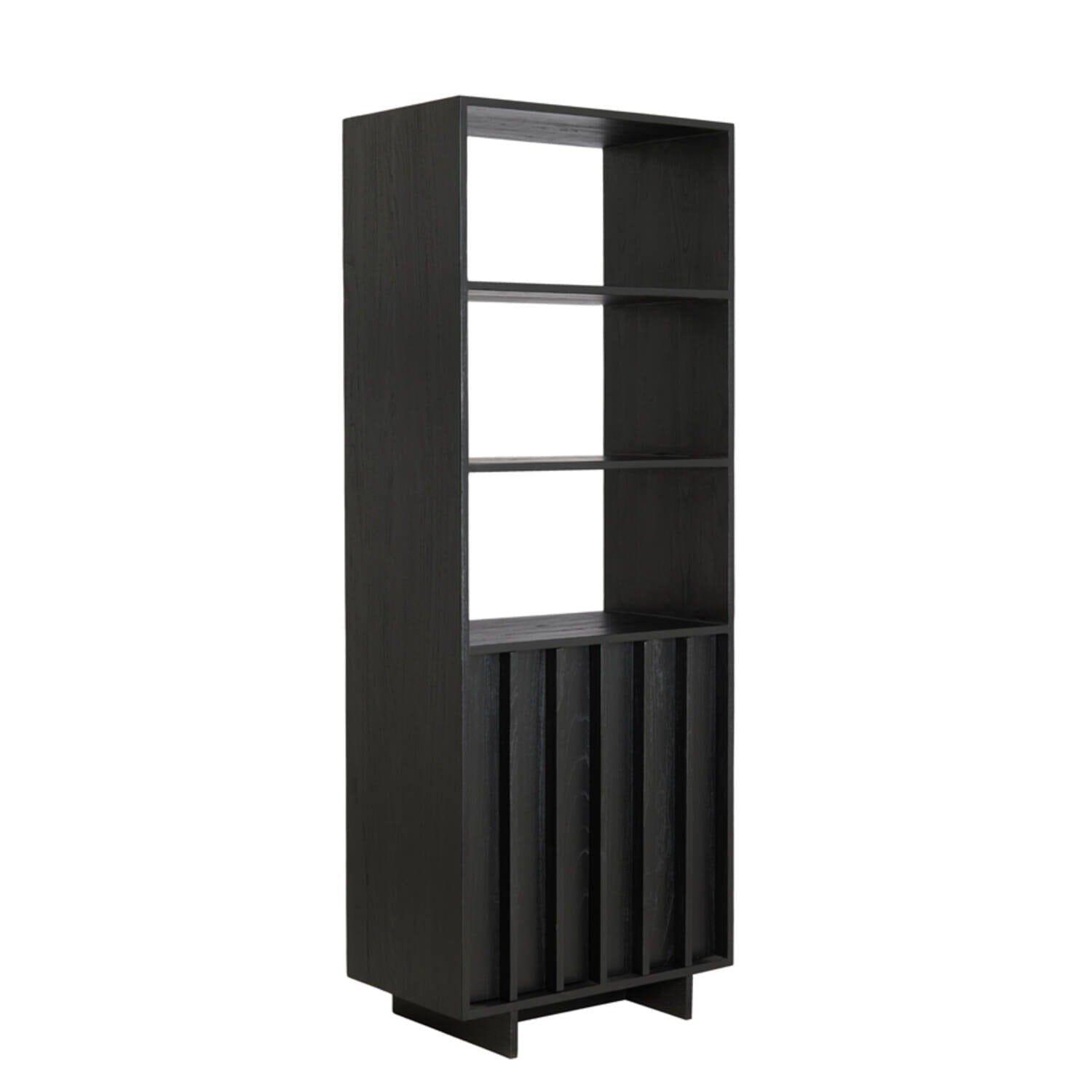 Portia Black Wooden Tall Cabinet