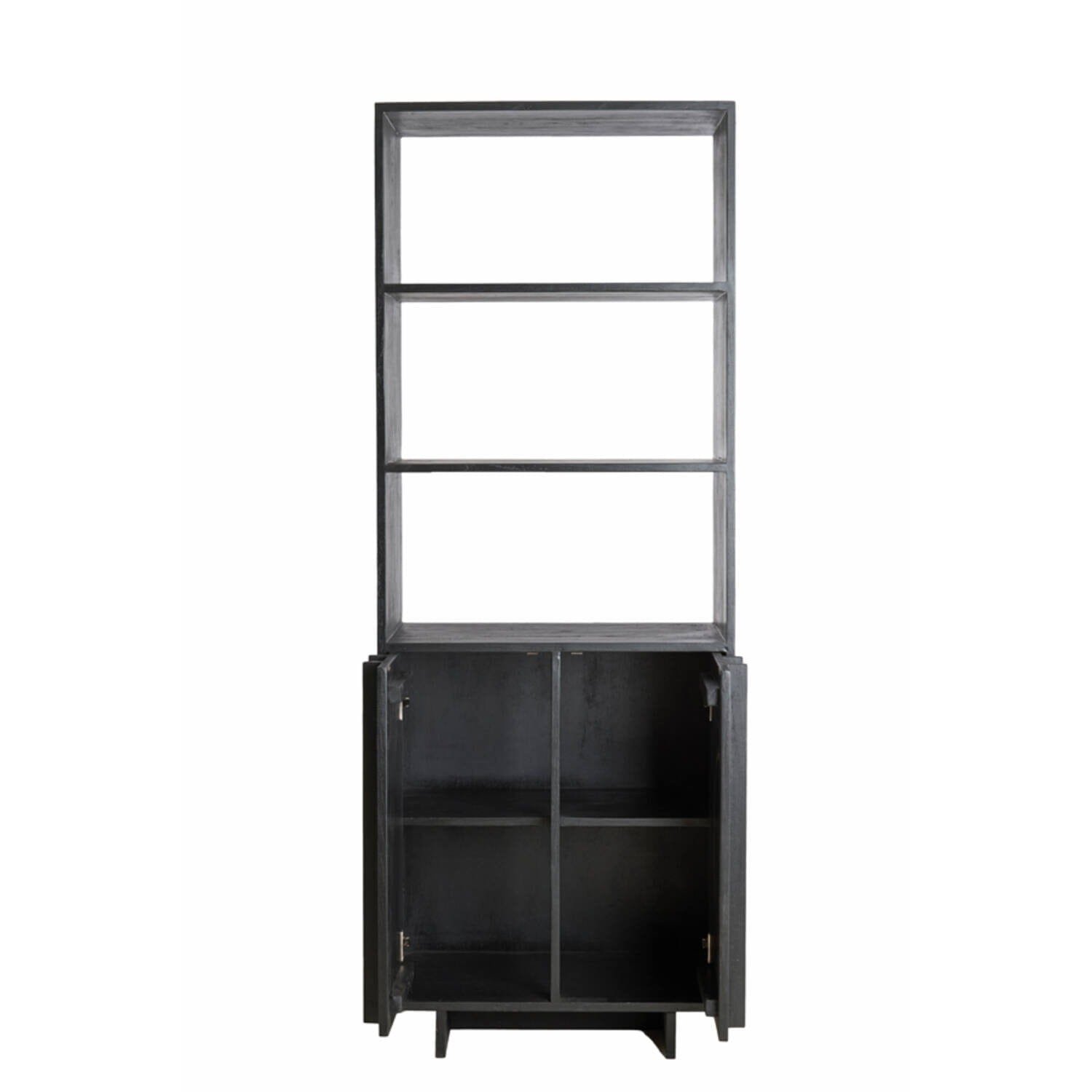 Portia Black Wooden Tall Cabinet