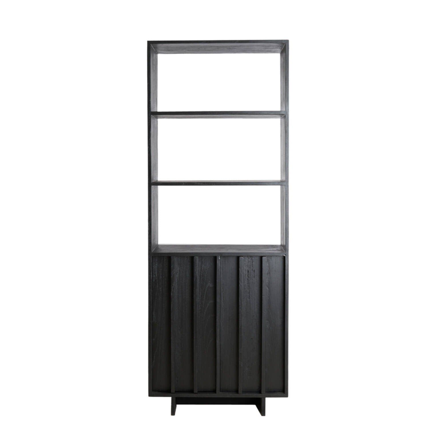 Portia Black Wooden Tall Cabinet