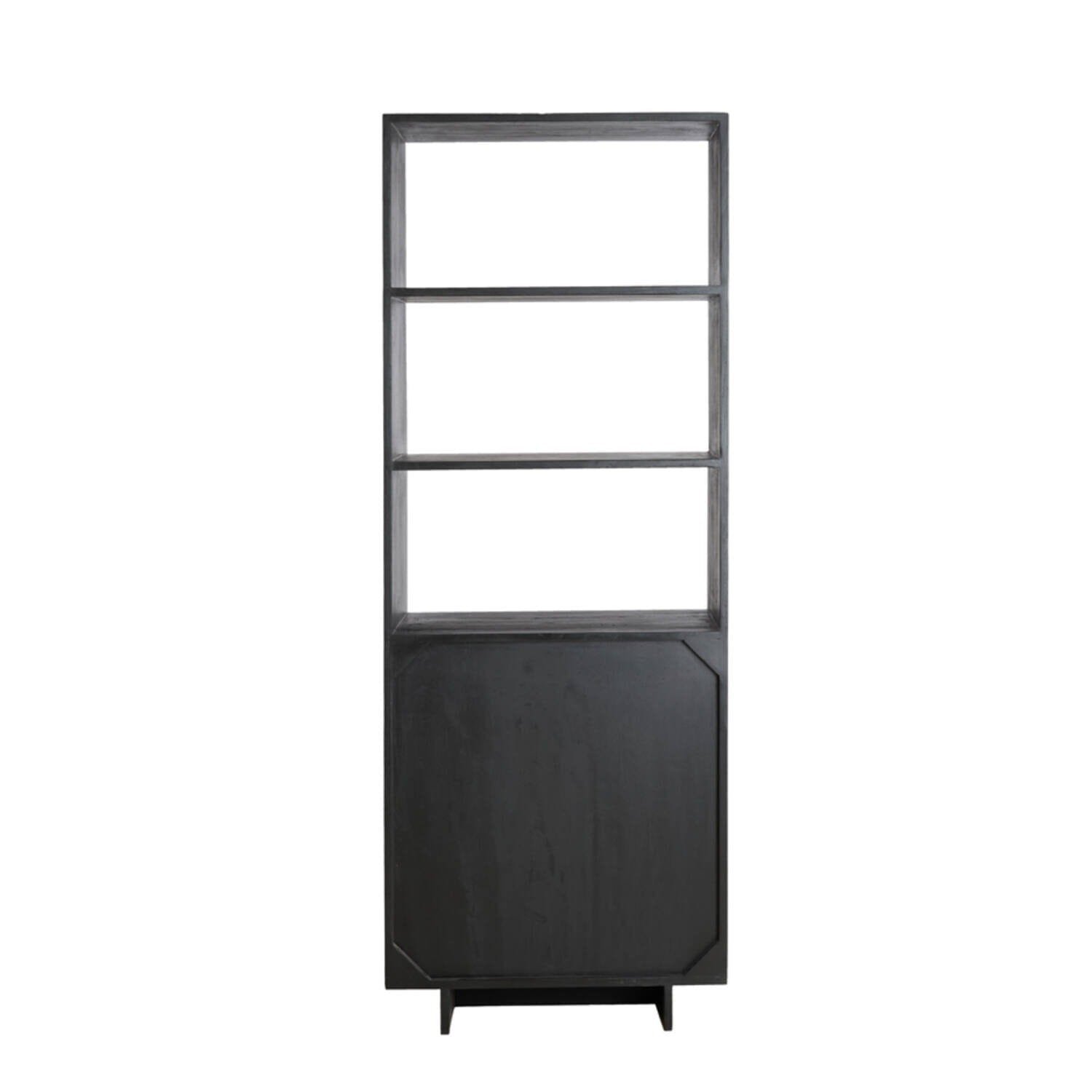 Portia Black Wooden Tall Cabinet