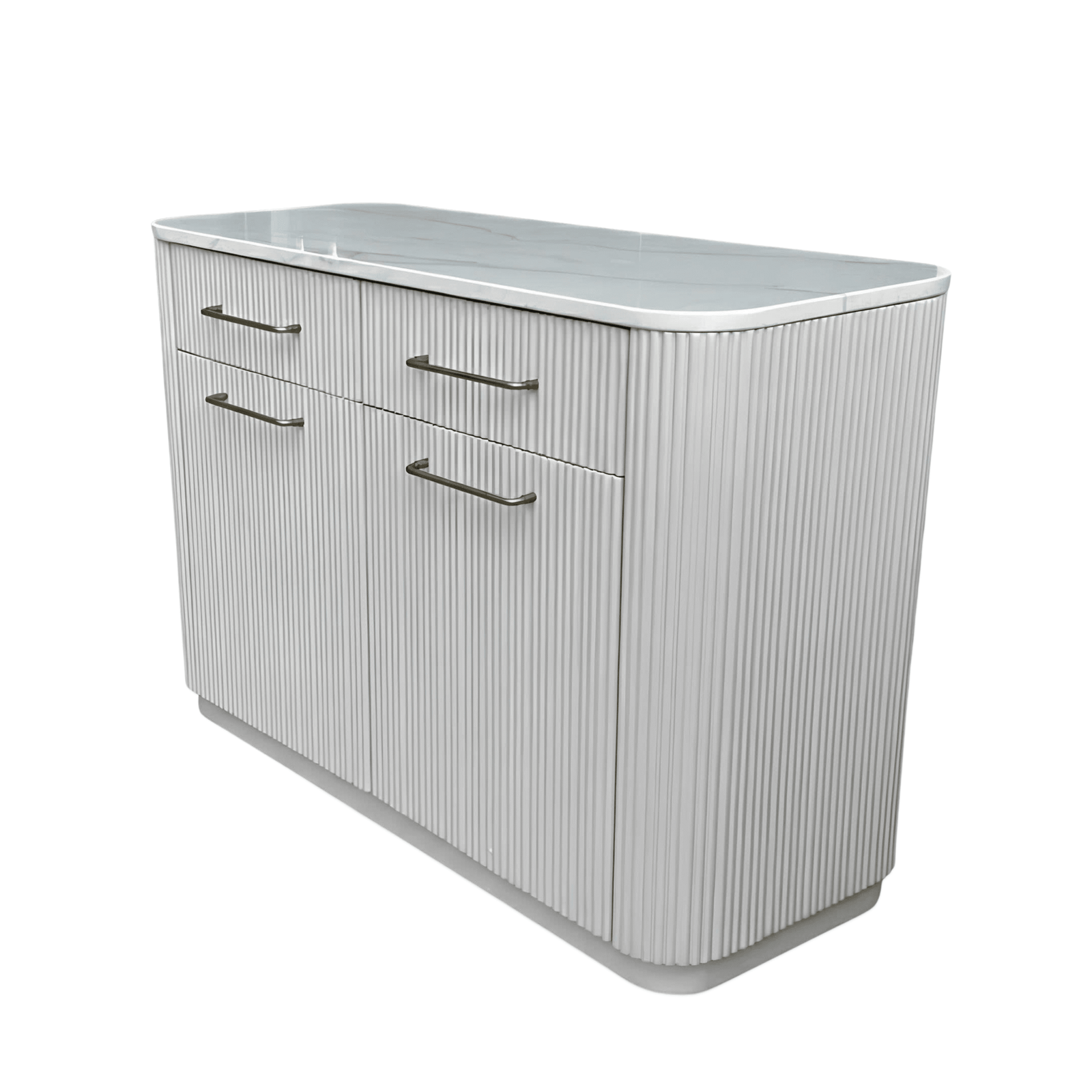 Portobello Ribbed Sideboard with Marble Top