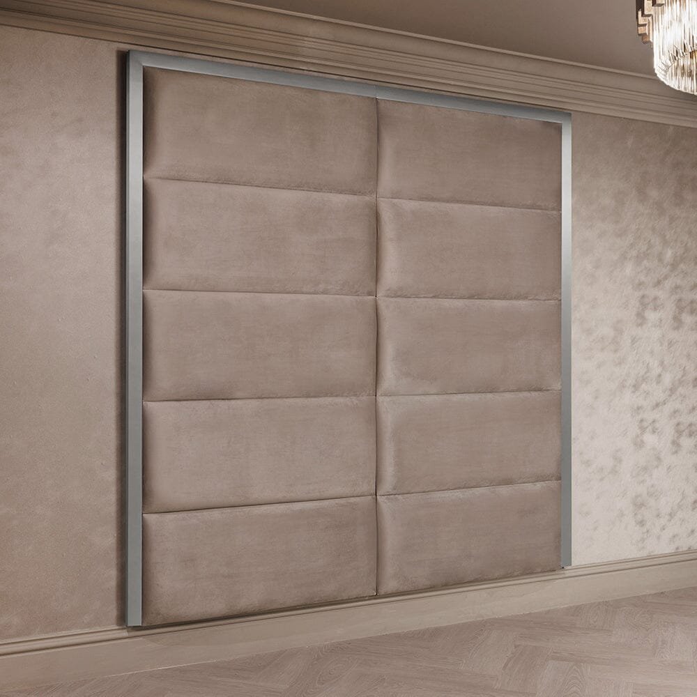 Praline Luxury Velvet & Silver Chocolate Box Headboard