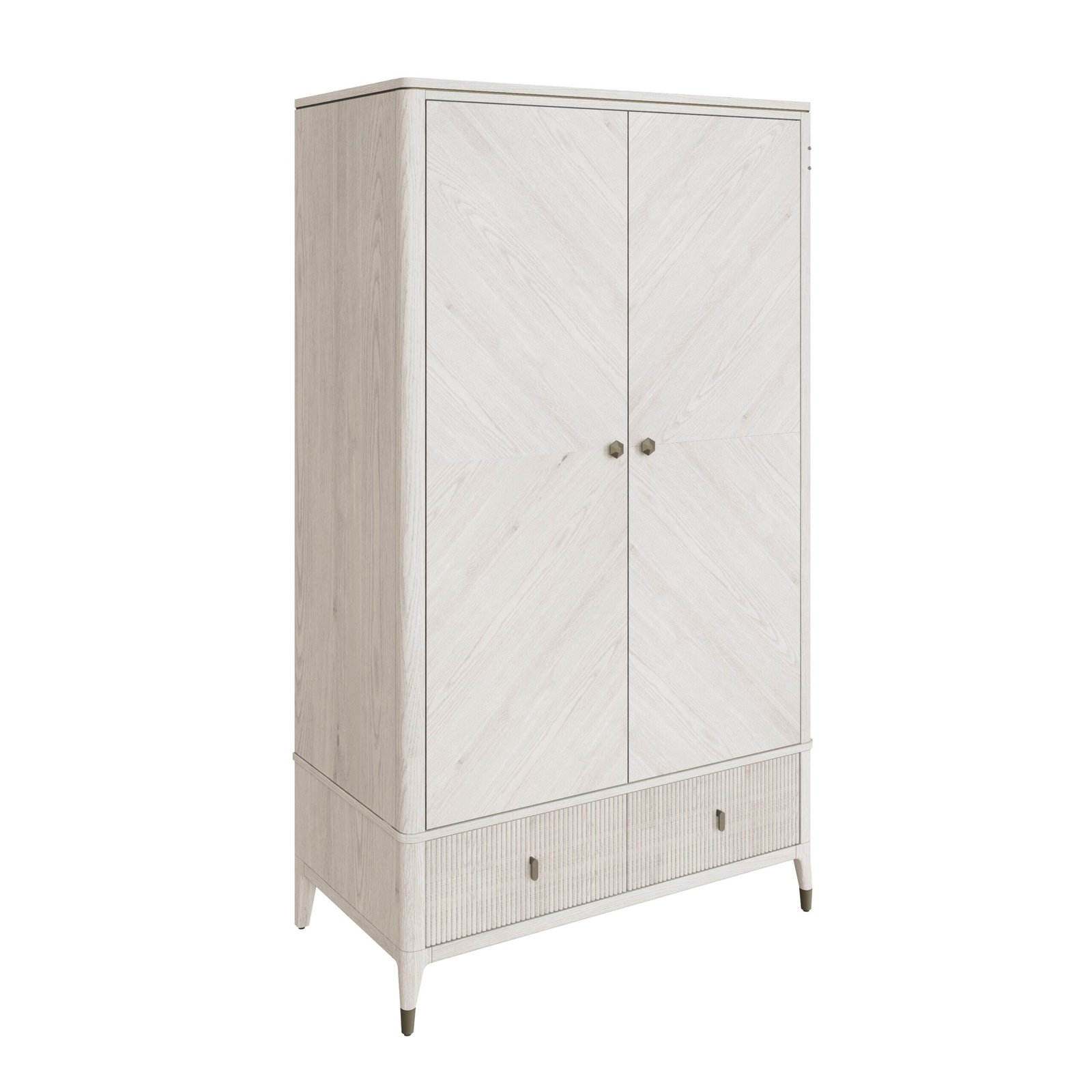 Putney Ivory & Gold 2 Door Wardrobe