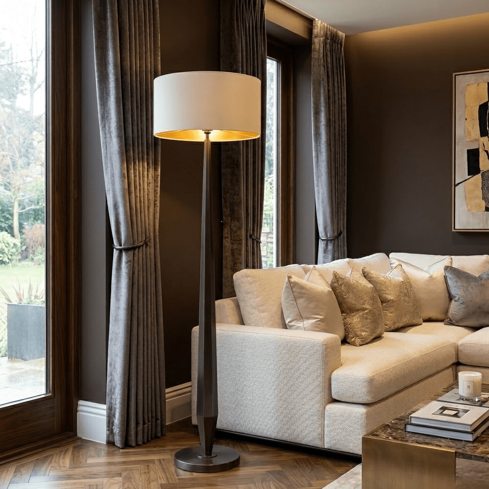 Reyka Luxury Dark Brass Floor Lamp